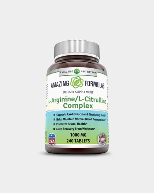 Amazing Nutrition Amazing Formulas L-Arginine / L-Citrulline 1000 Mg - Bodybuildingsupplier.com