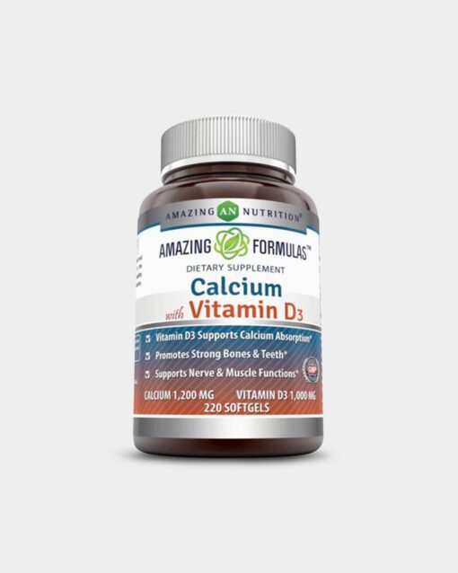 Amazing Nutrition Amazing Formulas Calcium with Vitamin D3 1000 Mg - Bodybuilding.com