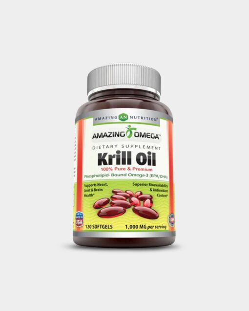 Amazing Nutrition Amazing Omega Krill Oil with Omega 3s - Bodybuilding.com